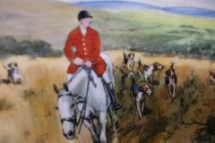 W.T. COPELAND LIONEL EDWARDS FOX HUNT- #10  "DRAWING THE DINGLE"   7 1/2"  DISPLAY PLATE .... http://jaapiesfinechinastore.com