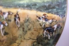 W.T. COPELAND LIONEL EDWARDS FOX HUNT- #10  "DRAWING THE DINGLE"   7 1/2"  DISPLAY PLATE .... http://jaapiesfinechinastore.com