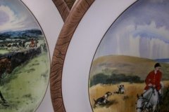 W.T. COPELAND LIONEL EDWARDS FOX HUNT- #10  "DRAWING THE DINGLE"   7 1/2"  DISPLAY PLATE .... http://jaapiesfinechinastore.com