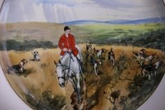 W.T. COPELAND LIONEL EDWARDS FOX HUNT- #10  "DRAWING THE DINGLE"   7 1/2"  DISPLAY PLATE .... http://jaapiesfinechinastore.com