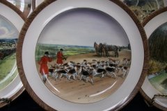 W.T. COPELAND LIONEL EDWARDS FOX HUNT- #11  "THE KILL"   7 1/2"  DISPLAY PLATE .... http://jaapiesfinechinastore.com