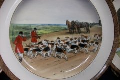 W.T. COPELAND LIONEL EDWARDS FOX HUNT- #11  "THE KILL"   7 1/2"  DISPLAY PLATE .... http://jaapiesfinechinastore.com