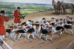 W.T. COPELAND LIONEL EDWARDS FOX HUNT- #11  "THE KILL"   7 1/2"  DISPLAY PLATE .... http://jaapiesfinechinastore.com