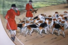 W.T. COPELAND LIONEL EDWARDS FOX HUNT- #11  "THE KILL"   7 1/2"  DISPLAY PLATE .... http://jaapiesfinechinastore.com
