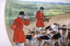 W.T. COPELAND LIONEL EDWARDS FOX HUNT- #11  "THE KILL"   7 1/2"  DISPLAY PLATE .... http://jaapiesfinechinastore.com