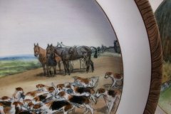 W.T. COPELAND LIONEL EDWARDS FOX HUNT- #11  "THE KILL"   7 1/2"  DISPLAY PLATE .... http://jaapiesfinechinastore.com