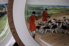 W.T. COPELAND LIONEL EDWARDS FOX HUNT- #11  "THE KILL"   7 1/2"  DISPLAY PLATE .... http://jaapiesfinechinastore.com