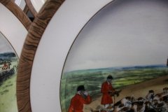 W.T. COPELAND LIONEL EDWARDS FOX HUNT- #11  "THE KILL"   7 1/2"  DISPLAY PLATE .... http://jaapiesfinechinastore.com