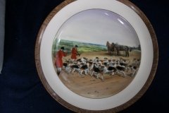 W.T. COPELAND LIONEL EDWARDS FOX HUNT- #11  "THE KILL"   7 1/2"  DISPLAY PLATE .... http://jaapiesfinechinastore.com