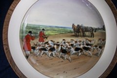 W.T. COPELAND LIONEL EDWARDS FOX HUNT- #11  "THE KILL"   7 1/2"  DISPLAY PLATE .... http://jaapiesfinechinastore.com
