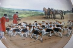 W.T. COPELAND LIONEL EDWARDS FOX HUNT- #11  "THE KILL"   7 1/2"  DISPLAY PLATE .... http://jaapiesfinechinastore.com