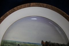 W.T. COPELAND LIONEL EDWARDS FOX HUNT- #11  "THE KILL"   7 1/2"  DISPLAY PLATE .... http://jaapiesfinechinastore.com