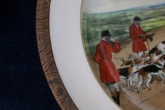 W.T. COPELAND LIONEL EDWARDS FOX HUNT- #11  "THE KILL"   7 1/2"  DISPLAY PLATE .... http://jaapiesfinechinastore.com