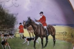 W.T. COPELAND LIONEL EDWARDS FOX HUNT- #12  "THE LAST DRAW"   7 1/2"  DISPLAY PLATE .... http://jaapiesfinechinastore.com