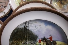 W.T. COPELAND LIONEL EDWARDS FOX HUNT- #12  "THE LAST DRAW"   7 1/2"  DISPLAY PLATE .... http://jaapiesfinechinastore.com