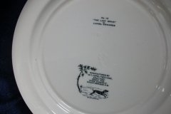 W.T. COPELAND LIONEL EDWARDS FOX HUNT- #12  "THE LAST DRAW"   7 1/2"  DISPLAY PLATE .... http://jaapiesfinechinastore.com