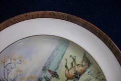 W.T. COPELAND LIONEL EDWARDS FOX HUNT- #2  "GONE AWAY"  7 1/2" DISPLAY PLATE .... http://jaapiesfinechinastore.com