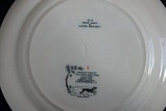 W.T. COPELAND LIONEL EDWARDS FOX HUNT- #2  "GONE AWAY"  7 1/2" DISPLAY PLATE .... http://jaapiesfinechinastore.com