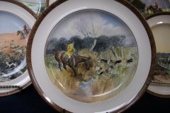 W.T. COPELAND LIONEL EDWARDS FOX HUNT- #3  "GOING TO A HALLOA"   7 1/2"  DISPLAY PLATE .... http://jaapiesfinechinastore.com