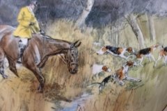 W.T. COPELAND LIONEL EDWARDS FOX HUNT- #3  "GOING TO A HALLOA"   7 1/2"  DISPLAY PLATE .... http://jaapiesfinechinastore.com