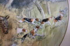 W.T. COPELAND LIONEL EDWARDS FOX HUNT- #3  "GOING TO A HALLOA"   7 1/2"  DISPLAY PLATE .... http://jaapiesfinechinastore.com