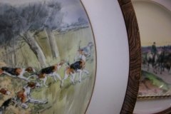 W.T. COPELAND LIONEL EDWARDS FOX HUNT- #3  "GOING TO A HALLOA"   7 1/2"  DISPLAY PLATE .... http://jaapiesfinechinastore.com