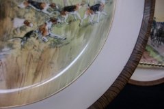 W.T. COPELAND LIONEL EDWARDS FOX HUNT- #3  "GOING TO A HALLOA"   7 1/2"  DISPLAY PLATE .... http://jaapiesfinechinastore.com