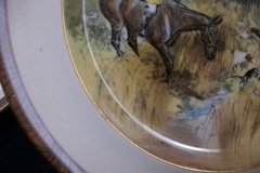 W.T. COPELAND LIONEL EDWARDS FOX HUNT- #3  "GOING TO A HALLOA"   7 1/2"  DISPLAY PLATE .... http://jaapiesfinechinastore.com