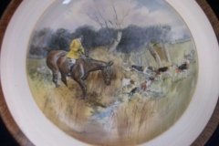 W.T. COPELAND LIONEL EDWARDS FOX HUNT- #3  "GOING TO A HALLOA"   7 1/2"  DISPLAY PLATE .... http://jaapiesfinechinastore.com