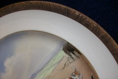 W.T. COPELAND LIONEL EDWARDS FOX HUNT- #4  "A CHECK"   7 1/2"  DISPLAY PLATE .... http://jaapiesfinechinastore.com