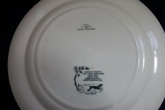 W.T. COPELAND LIONEL EDWARDS FOX HUNT- #4  "A CHECK"   7 1/2"  DISPLAY PLATE .... http://jaapiesfinechinastore.com