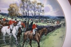 W.T. COPELAND LIONEL EDWARDS FOX HUNT- #5  "OFF TO DRAW"   7 1/2"  DISPLAY PLATE .... http://jaapiesfinechinastore.com
