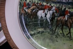 W.T. COPELAND LIONEL EDWARDS FOX HUNT- #5  "OFF TO DRAW"   7 1/2"  DISPLAY PLATE .... http://jaapiesfinechinastore.com