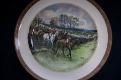 W.T. COPELAND LIONEL EDWARDS FOX HUNT- #5  "OFF TO DRAW"   7 1/2"  DISPLAY PLATE .... http://jaapiesfinechinastore.com