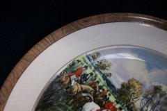 W.T. COPELAND LIONEL EDWARDS FOX HUNT- #5  "OFF TO DRAW"   7 1/2"  DISPLAY PLATE .... http://jaapiesfinechinastore.com