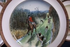 W.T. COPELAND LIONEL EDWARDS FOX HUNT- #6  "THE FIND"   7 1/2"  DISPLAY PLATE .... http://jaapiesfinechinastore.com