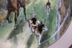W.T. COPELAND LIONEL EDWARDS FOX HUNT- #6  "THE FIND"   7 1/2"  DISPLAY PLATE .... http://jaapiesfinechinastore.com