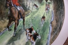 W.T. COPELAND LIONEL EDWARDS FOX HUNT- #6  "THE FIND"   7 1/2"  DISPLAY PLATE .... http://jaapiesfinechinastore.com