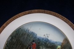 W.T. COPELAND LIONEL EDWARDS FOX HUNT- #6  "THE FIND"   7 1/2"  DISPLAY PLATE .... http://jaapiesfinechinastore.com