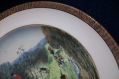 W.T. COPELAND LIONEL EDWARDS FOX HUNT- #6  "THE FIND"   7 1/2"  DISPLAY PLATE .... http://jaapiesfinechinastore.com