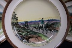 W.T. COPELAND LIONEL EDWARDS FOX HUNT- #7  "HOMEWARD"   7 1/2"  DISPLAY PLATE .... http://jaapiesfinechinastore.com