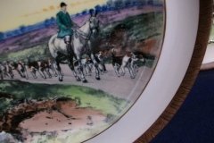 W.T. COPELAND LIONEL EDWARDS FOX HUNT- #7  "HOMEWARD"   7 1/2"  DISPLAY PLATE .... http://jaapiesfinechinastore.com