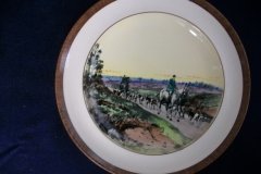 W.T. COPELAND LIONEL EDWARDS FOX HUNT- #7  "HOMEWARD"   7 1/2"  DISPLAY PLATE .... http://jaapiesfinechinastore.com
