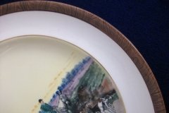 W.T. COPELAND LIONEL EDWARDS FOX HUNT- #7  "HOMEWARD"   7 1/2"  DISPLAY PLATE .... http://jaapiesfinechinastore.com