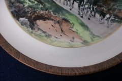 W.T. COPELAND LIONEL EDWARDS FOX HUNT- #7  "HOMEWARD"   7 1/2"  DISPLAY PLATE .... http://jaapiesfinechinastore.com