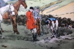 W.T. COPELAND LIONEL EDWARDS FOX HUNT- #8  "GONE TO GROUND"   7 1/2"  DISPLAY PLATE .... http://jaapiesfinechinastore.com