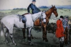 W.T. COPELAND LIONEL EDWARDS FOX HUNT- #8  "GONE TO GROUND"   7 1/2"  DISPLAY PLATE .... http://jaapiesfinechinastore.com