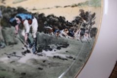 W.T. COPELAND LIONEL EDWARDS FOX HUNT- #8  "GONE TO GROUND"   7 1/2"  DISPLAY PLATE .... http://jaapiesfinechinastore.com