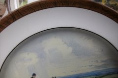 W.T. COPELAND LIONEL EDWARDS FOX HUNT- #8  "GONE TO GROUND"   7 1/2"  DISPLAY PLATE .... http://jaapiesfinechinastore.com