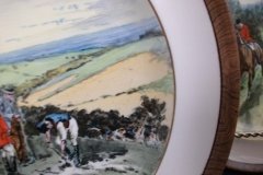 W.T. COPELAND LIONEL EDWARDS FOX HUNT- #8  "GONE TO GROUND"   7 1/2"  DISPLAY PLATE .... http://jaapiesfinechinastore.com